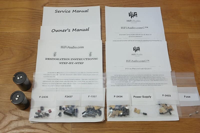 Sansui 881 restoration kit filter capacitor repair rebuild fix  			