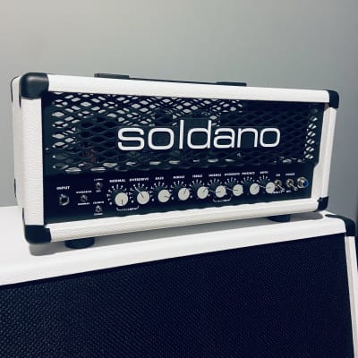 Soldano SLO 30 Custom Head and 2x12 Cabinet 2022 - White image 2