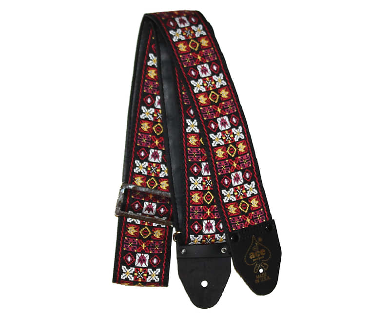 Ace Vintage Reissue X's and O's Guitar Strap by D'Andrea - Made in the USA image 1