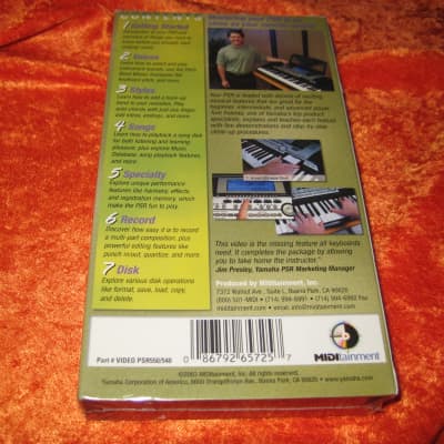Yamaha VHS Video for PSR-550 Keyboard image 3