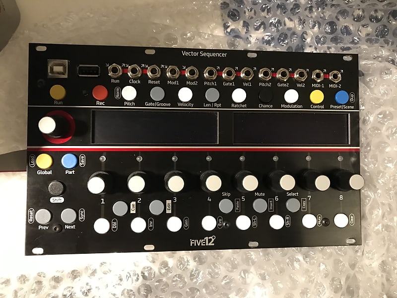 Five12 Vector Black (Eurorack Midi/CV/MidiUSB Multitrack Reverb UK