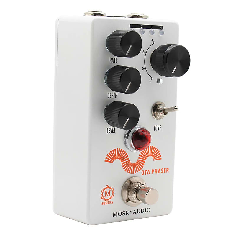 MOSKY OTA Phaser Pedal,4 Mode Phase Effect Pedal with Rate/Depth/Level/Tone  Knob