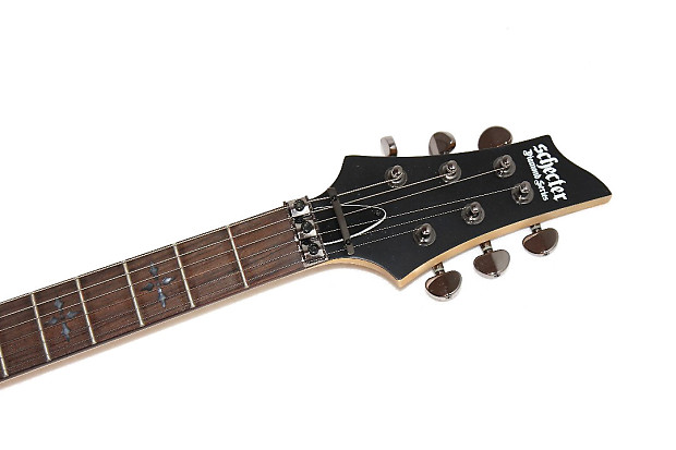 Schecter Demon V-1 Custom FR Black Flying V Electric Guitar