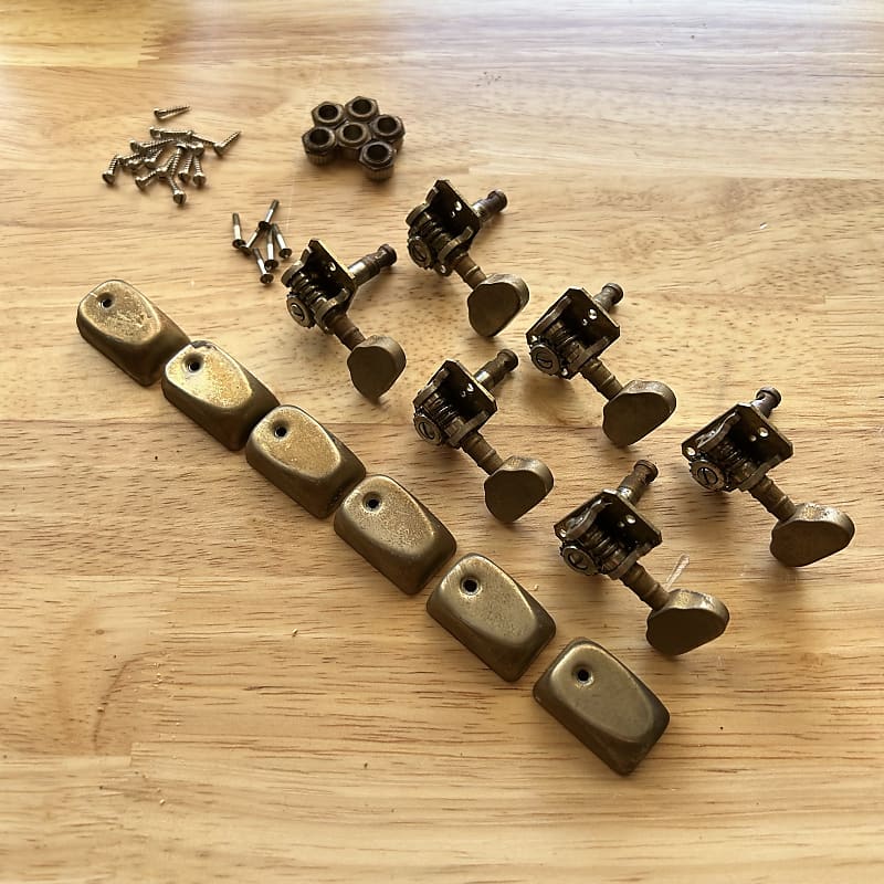 1960s Hagstrom Gretsch Van Ghent Tuning Machines 6Inline Set Reverb