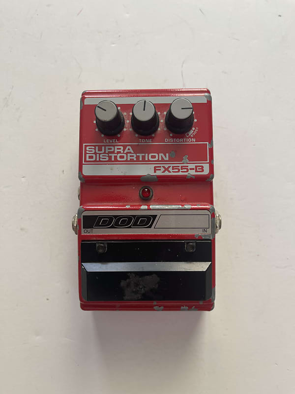 DOD Supra Distortion FX55-B Red 1990s | Reverb