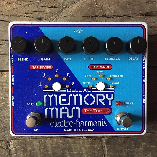 Electro-Harmonix Deluxe Memory Man Tap Tempo with Panasonic MN3005 Chip image 1