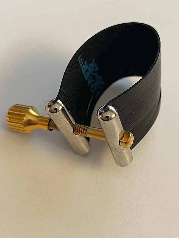 Rovner SSGS Star Series Tenor Sax Rubber Ligature Brass & Reverb