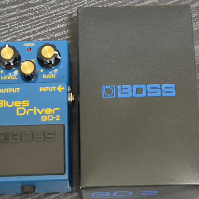 Boss BD-2 Blues Driver (Silver Label) 1995 - Present - Blue | Reverb