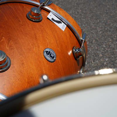 DW/USA Collectors Series 3PC. Shell Pack In Tobacco Satin Oil With Twisted Pure Maple Shell's With Ring's And GOLD Hardware  | 12''/14''/20" image 7