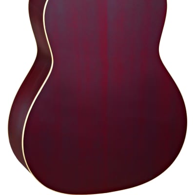ORTEGA R131SN-WR Small Neck Konzert-Gitarre 4/4 inkl. Gigbag, wine red image 3