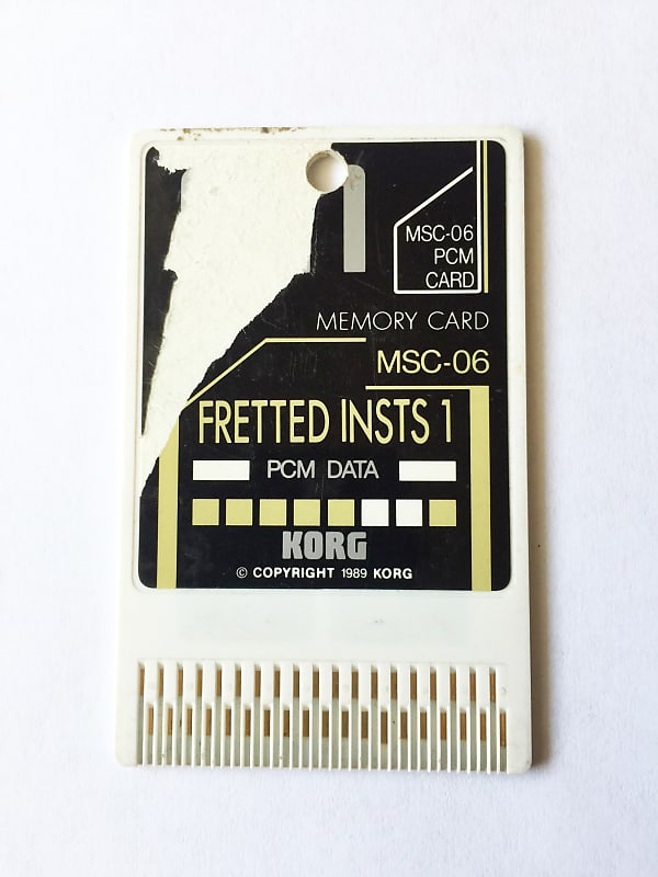 Original KORG M1 M1R T3 "FRETTED INSTS 1" Sound Card Made in Japan.Works Great ! image 1