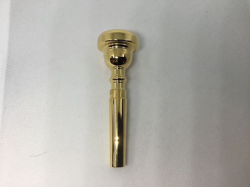 Used Bach 10 3/4CW trumpet, gold plate [407] image 1