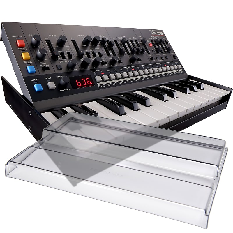 Roland Boutique JX-08 Synthesizer Module with K-25m Keyboard Unit - Decksaver Kit image 1