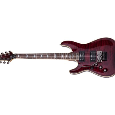 Schecter Omen Extreme-FR Left Handed Electric Guitar - Black Cherry - B-Stock image 4