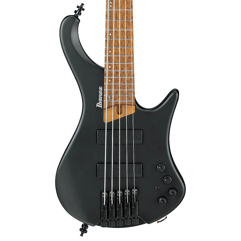 Ibanez EHB1005-BKF Ergonomic Headless 5-String Bass Black Flat 2020 | Reverb