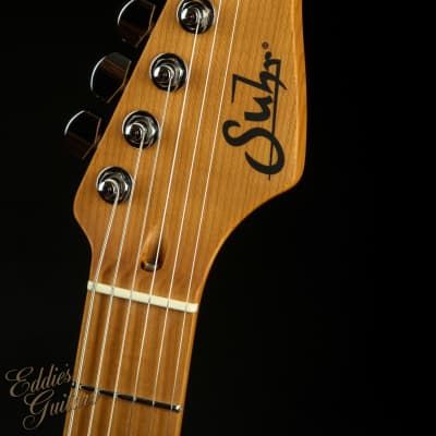 Suhr Eddie's Guitars Exclusive Custom Classic T Roasted - Deep Green Sparkle image 7