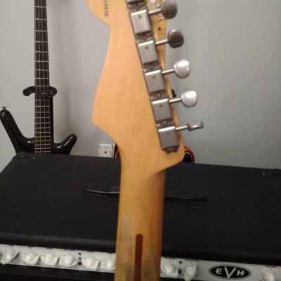 Fender American Deluxe Relic'd Body MIM Deluxe Players Neck The Edge PUs w/Fender Gig Bag VG Cond. FREE LOWER 48 U S Shipping image 8
