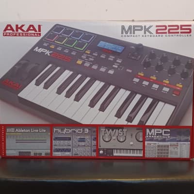 AKAI MPK225 MIDI Keyboard Controller - 2010s - Black/Red image 14