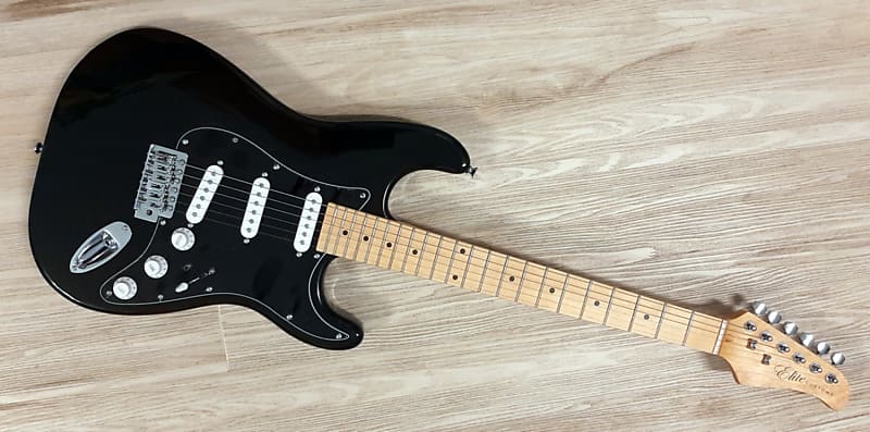 2024 Elite Customs Black w/ Gilmour MOD Style Strat Stratocaster electric guitar LTD image 1