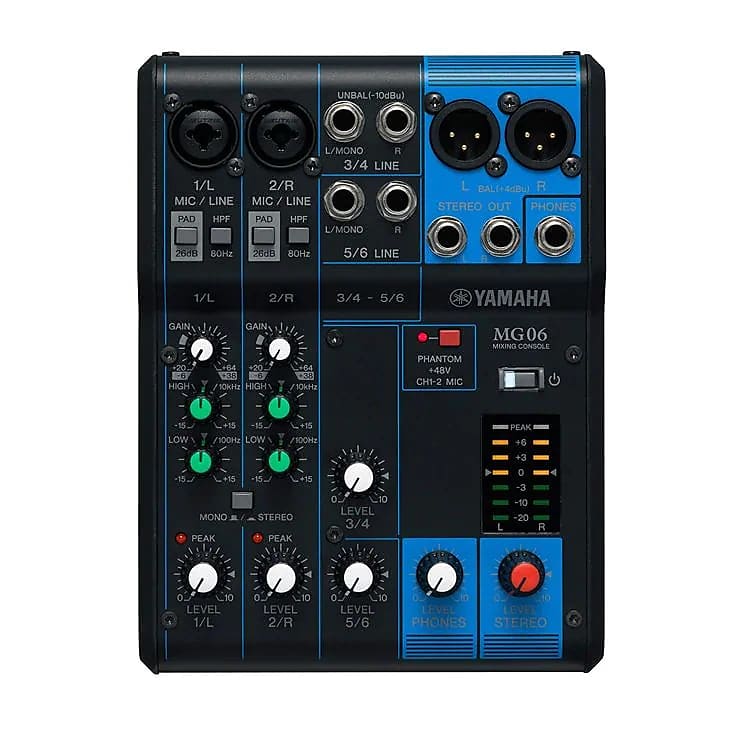 Yamaha MG6 6 Channel Analog Mixer | Reverb