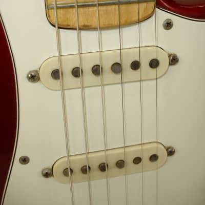 Vintage 1974 Fender Hardtail Stratocaster Electric Guitar, Maple Fingerboard, Red w/ Case image 8