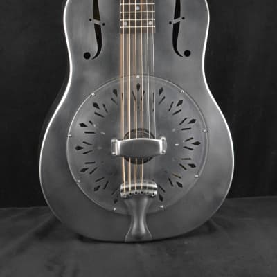 National Raw Steel 12-Fret Resonator with Chicken Foot Cover Plate image 1