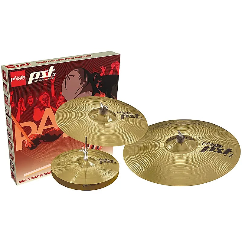 Paiste PST 3 Universal Set 14" / 16" / 20" Cymbal Pack image 1