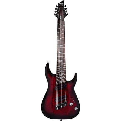 Schecter Guitar Research Omen Elite-8 Multi-Scale Black Cherry Burst 2465 for sale