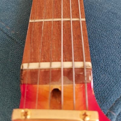 RARE Suzuki Electric Guitar 'Since 1953' HSS Bolt-On 24-Fret Red/Orange/Gold image 11