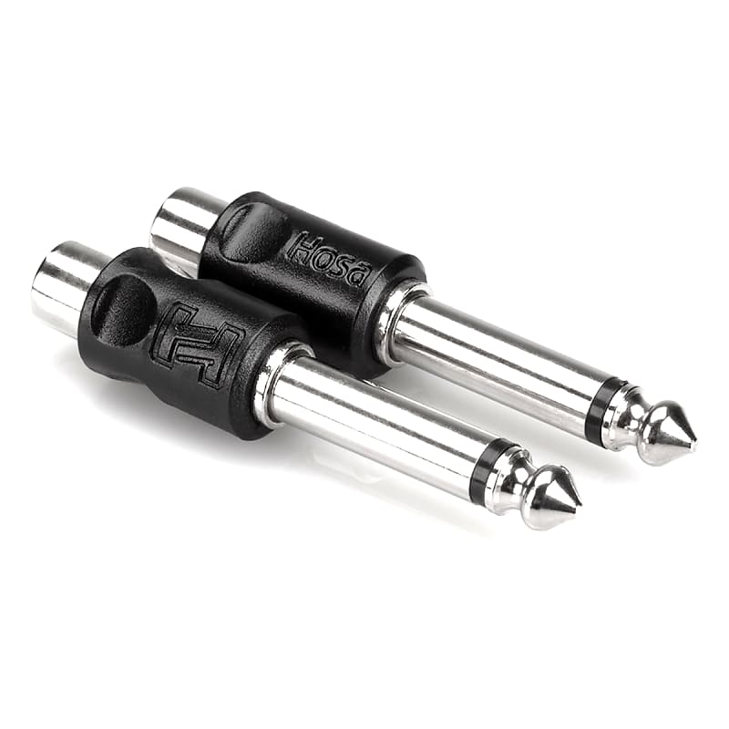 HOSA GPR-101 Adaptor - RCA Phono to 1/4" TS Jack (Pair) image 1
