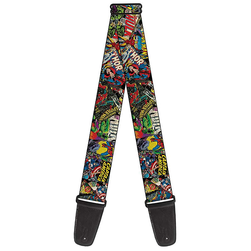 Buckle Down Marvel Comics Guitar Strap Reverb