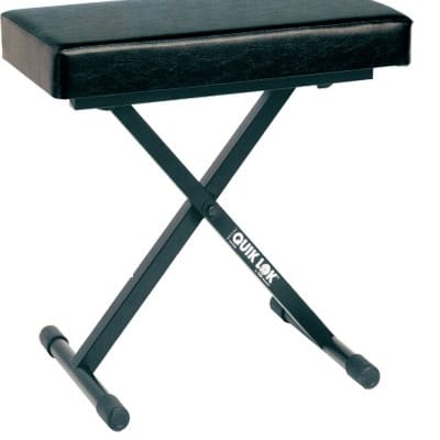 Quik Lok Deluxe Keyboard Bench with Large Thick Seat Cushion - BX-718-U image 1