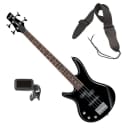 Ibanez GSRM20L Left-Handed miKro Bass Guitar - Black BONUS PAK