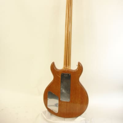 70's Vintage S. D. Curlee 4-String Bass Guitar, Natural w/ Case image 25