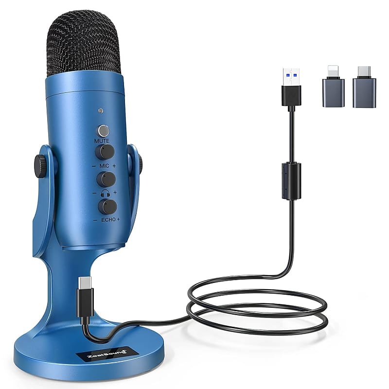 Computer Microphone Pc Microphone For Tele-conference/learning, Usb Desktop  And Laptop 360 Omnidirectional Condenser Mic, Online Chatting, Gaming, Liv