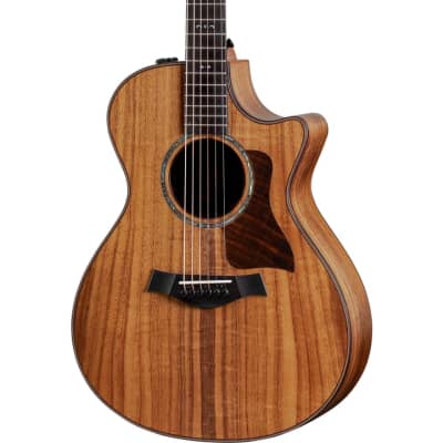 Taylor 722ce Grand Concert V-class Acoustic-electric Guitar - Natural Hawaiian Koa Top image 2