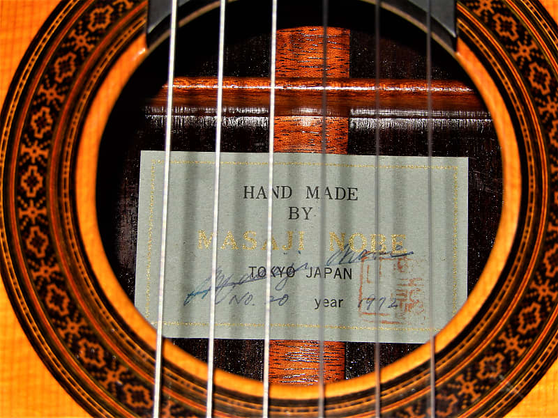 人気SALE安いMASAJI NOBE No.10 1973 クラシック ギター HAND MADE 器 野辺 正二 中古 W6449611 本体