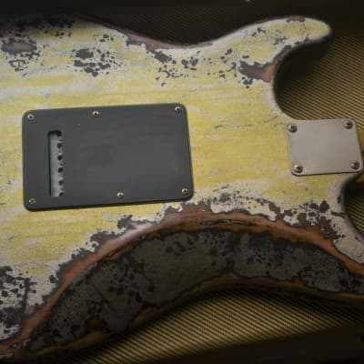Fender Stratocaster Heavy Relic Nitro Silver Sparkle O Black HSS Custom by Guitarwacky image 16