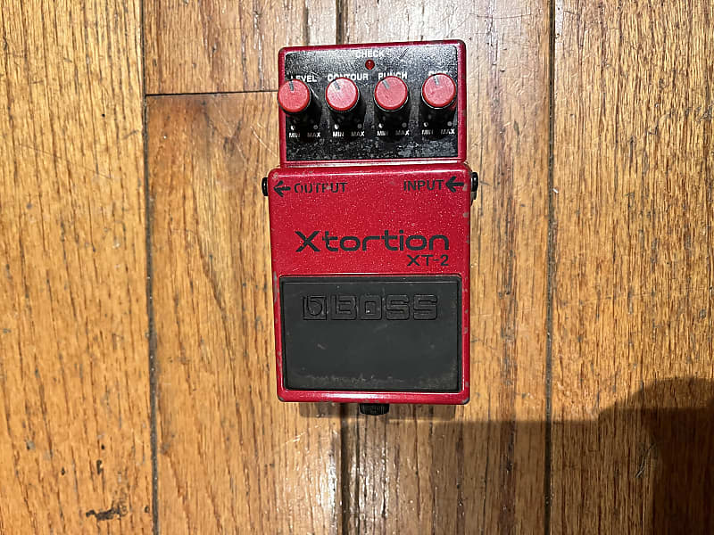 Boss XT-2 Xtortion (Silver Label) 1996 - 1998 - Red | Reverb