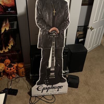 Tony Iommi Epiphone cardboard stand-up display. Rare! image 1