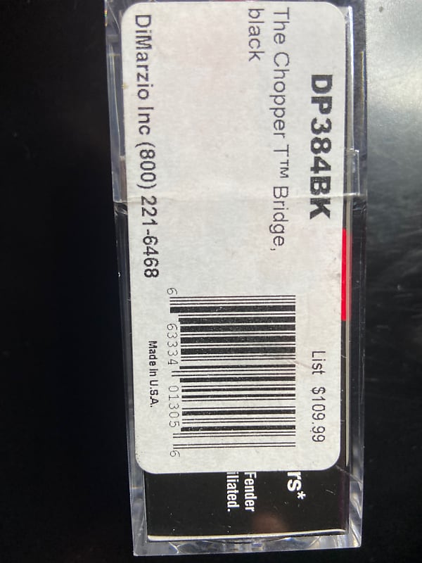 DiMarzio DP 384BK Chopper T Bridge Black 2021 Black | Reverb