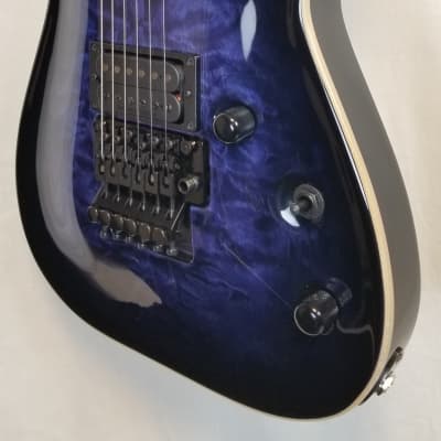 ESP E-II Horizon FR QM RDB Quilted Maple Top Electric Guitar, Floyd Rose, Reindeer Blue, W/Case 2023 image 5