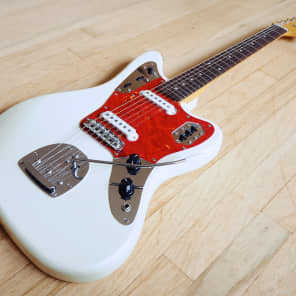 1994 Fender Jaguar '62 Vintage RI Electric Guitar JG66 Olympic White Japan MIJ image 12