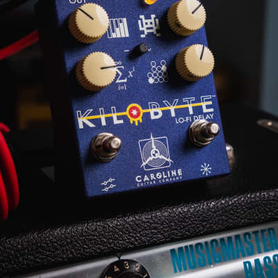 Mint Caroline Guitar Company Kilobyte Lo-Fi Delay - Limited Edition Tulsa City Flag Colors image 3