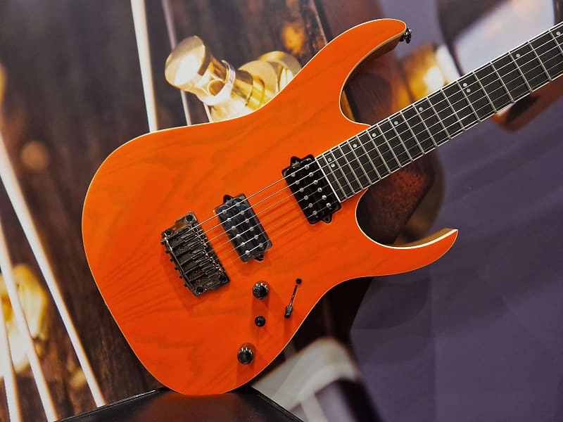 Ibanez RGR5221-TFR Prestige E-Guitar 6 String, 2021 - Transparent Fluorescent Orange + Case M20RG image 1