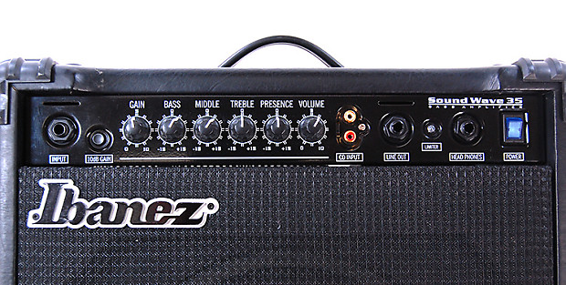 Ibanez　ベースアンプ　SWX35　SOUND WAVE シリーズ　35W Open Box Ibanez SWX35 35W 1x10 Bass Combo Amp | Guitar Center