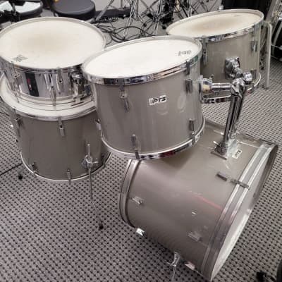 Remo PTS Pre-Tuned Drum Set 12/13/16/22/14s 1980s Silvet image 4