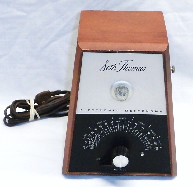 Vintage 60/70's Seth Thomas Model E962-000 Tube-Powered Electronic Metronome
