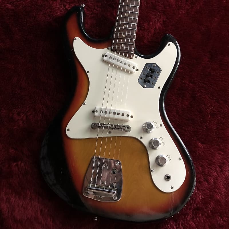 【動画有フルリペア済】1965 Pleasant SEV-218【工房出品】リフレット済 MIJ Japan ビザール　bizarre guitar vintage ビンテージ
