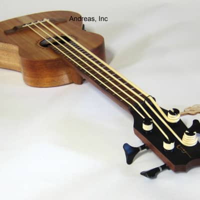 APC Professional Ukulele Bass Solid Koa Wood w/ Gig Bag image 5
